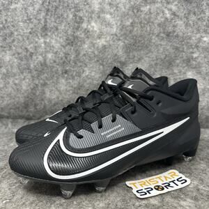 Nike Vapor Edge Elite 360 2 DT Football Cleats Mens Sz 12 Black Grey Detachable